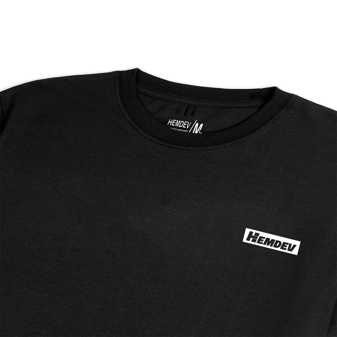Hemdev Tshirt Pleasant Black Tees Katun