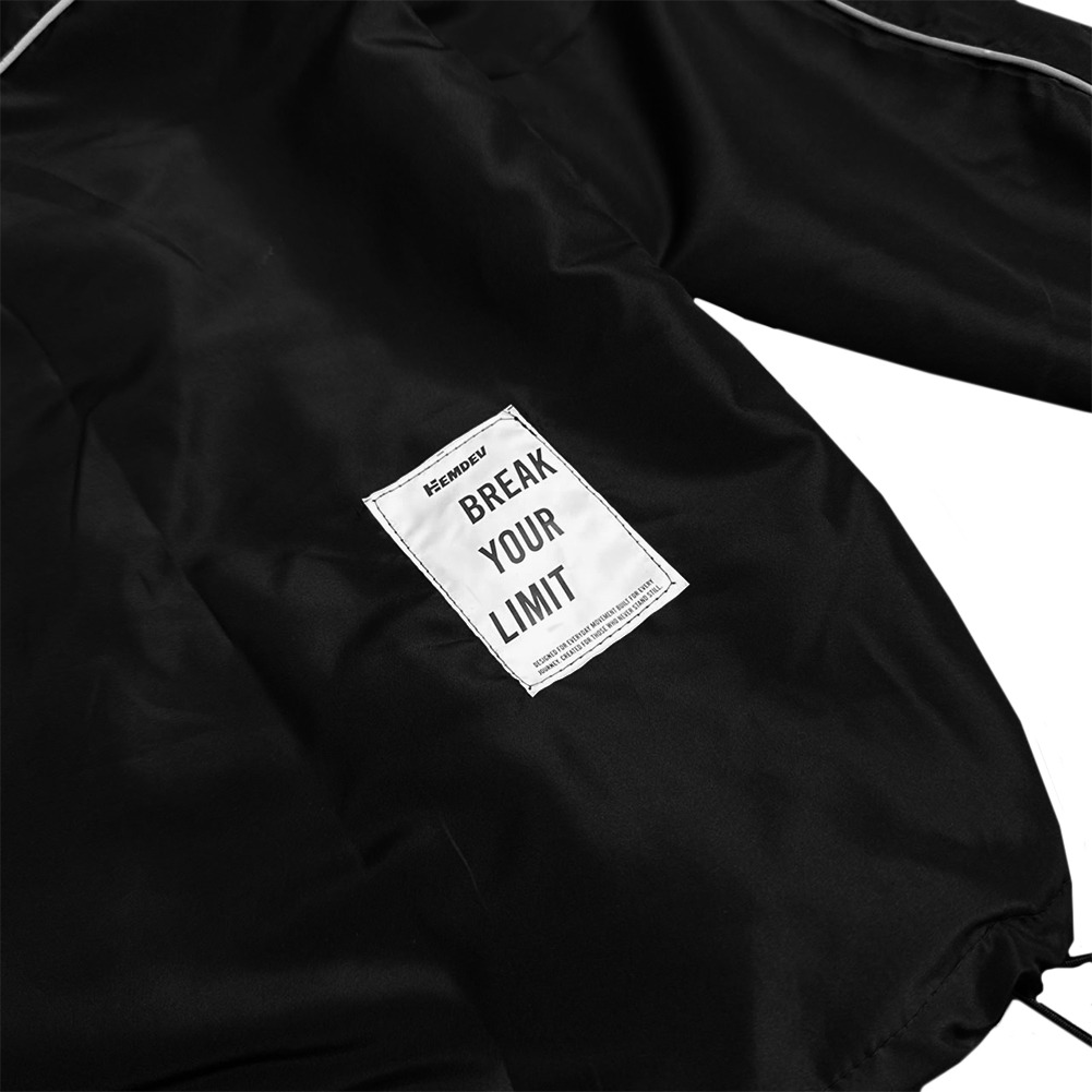 Hemdev Jacket Windbreaker Reflective Clay Black