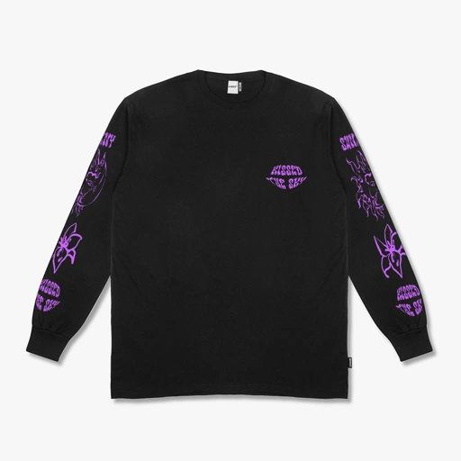 Image of Hemdev Tshirt Longsleeve Sunkiss Black Tees Katun