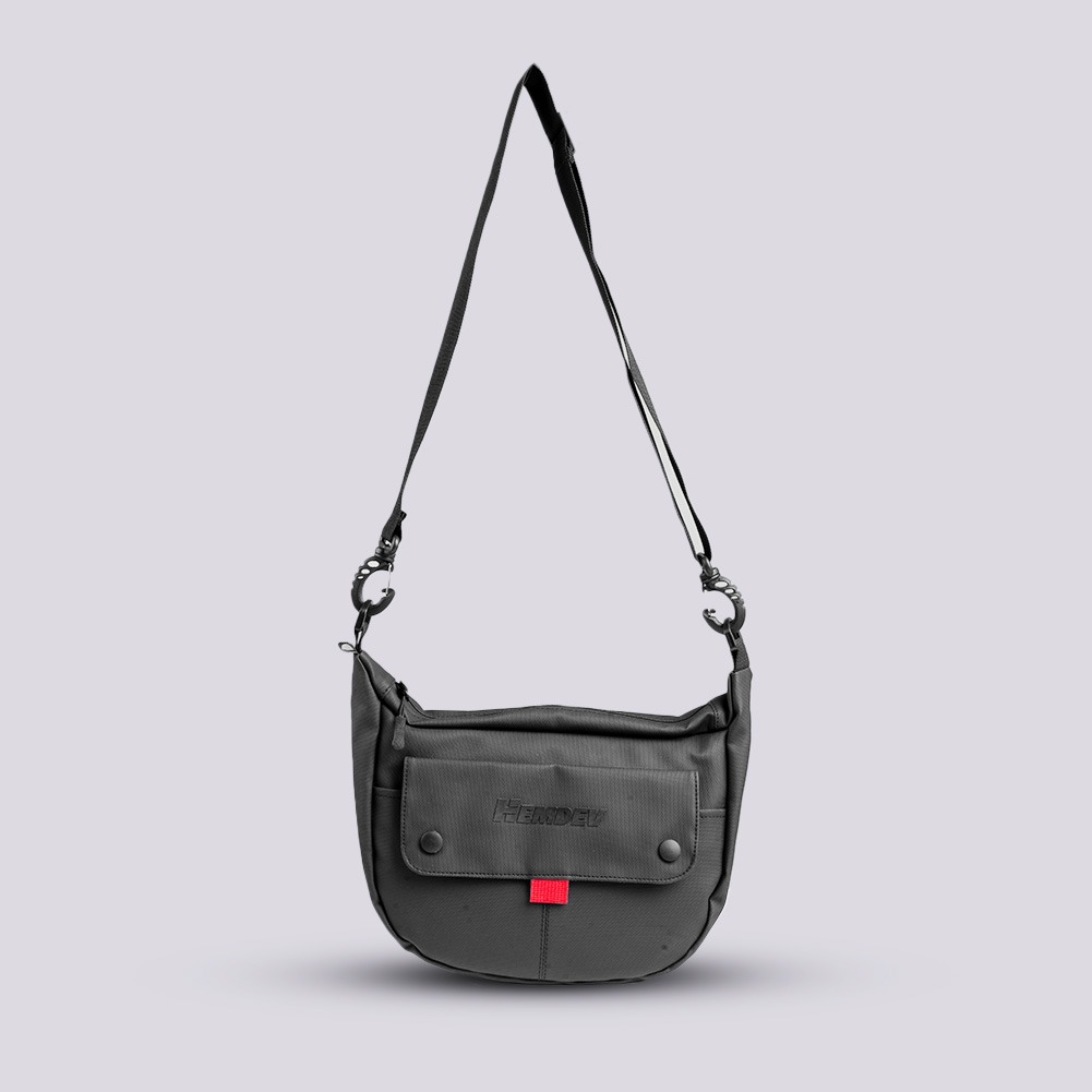 Hemdev Waistbag Black Crewl Tas Pinggang Slingbag Pria