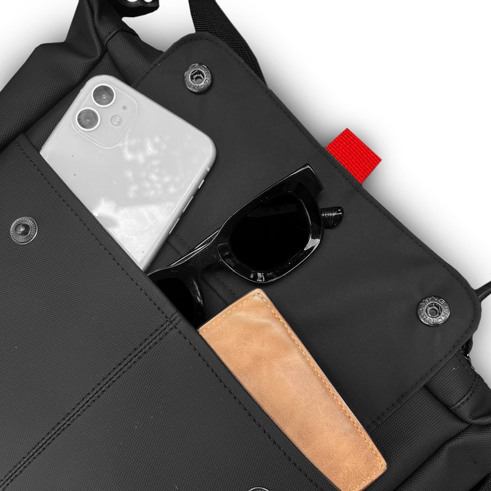 Hemdev Waistbag Black Crewl Tas Pinggang Slingbag Pria