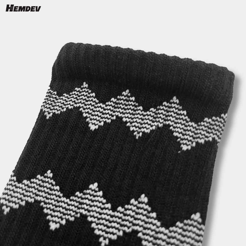 Hemdev Kaos Kaki Galter Black