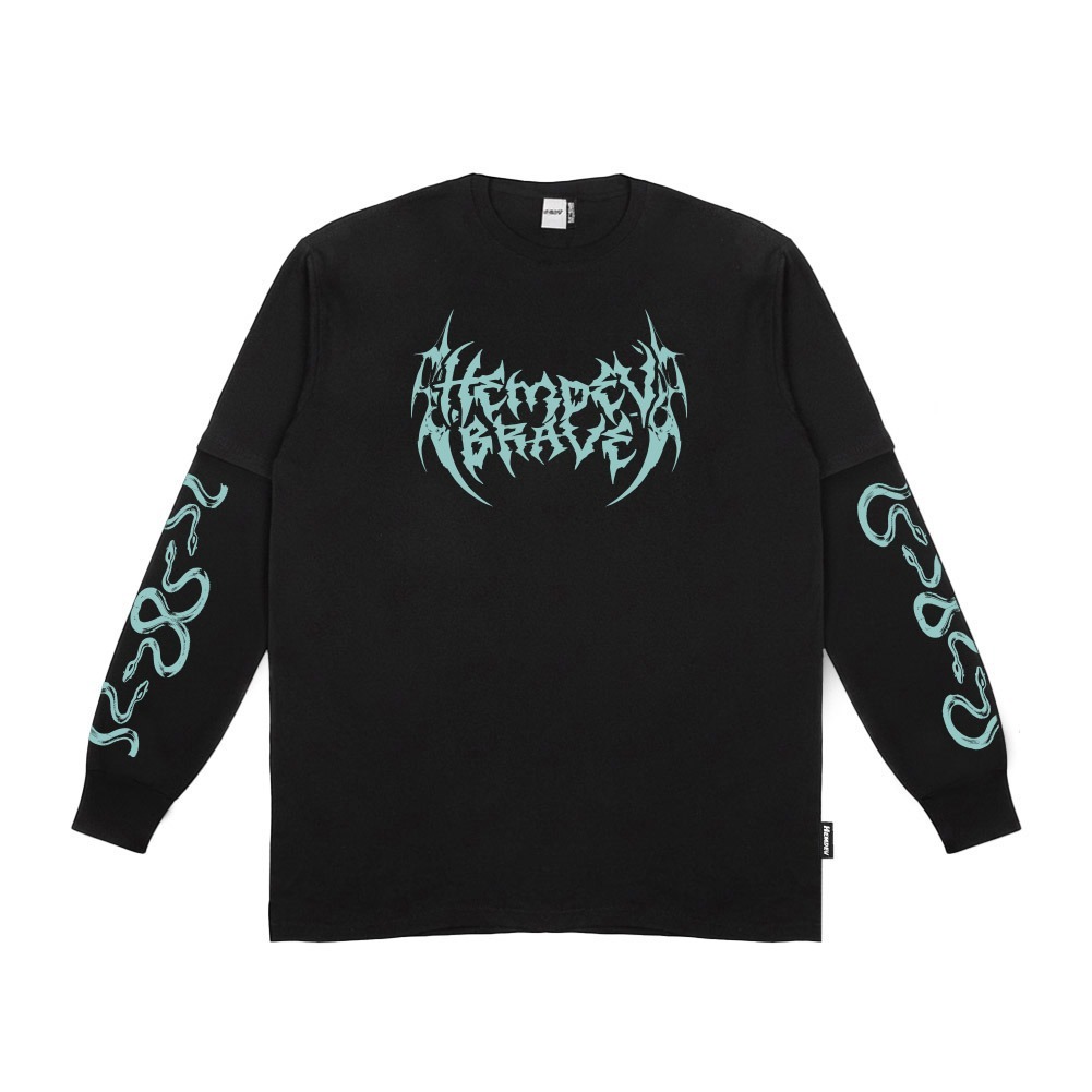 Hemdev Tshirt Doublesleeve Apophys Black Tees Katun