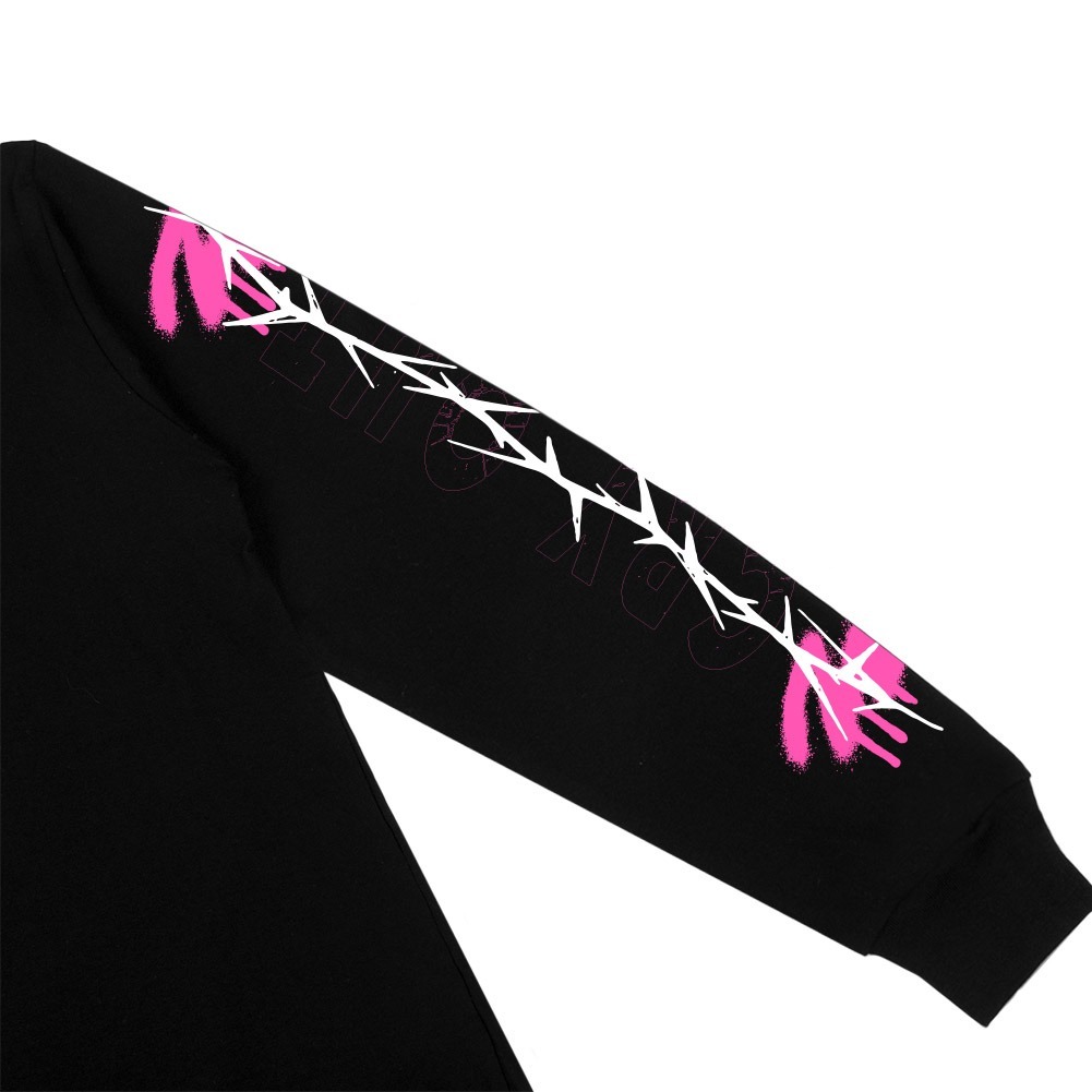 Hemdev Tshirt Longsleeve Cry Black Tees Katun