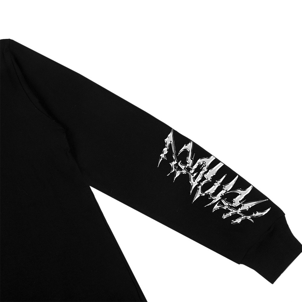 Hemdev Tshirt Longsleeve Guttery Black Tees Katun