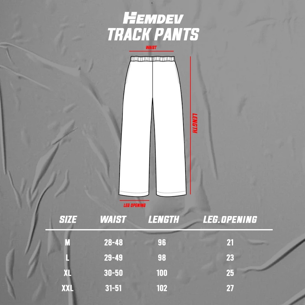 Hemdev Track Pants Revlective Sabotage Black