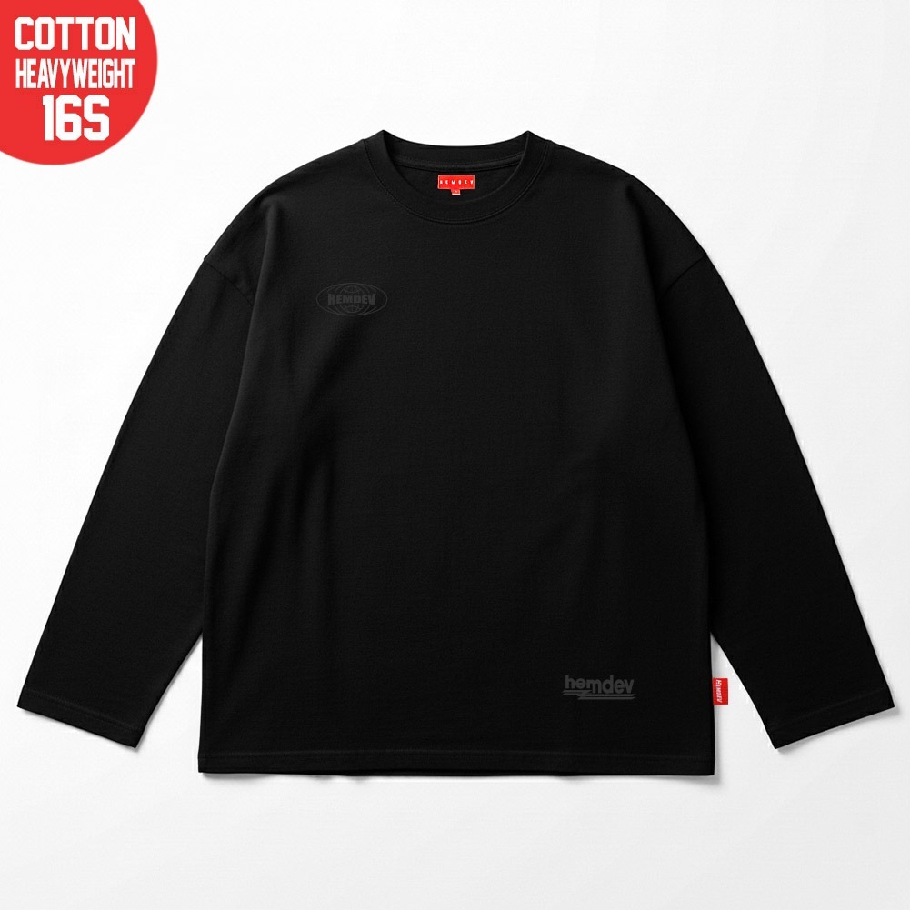 Hemdev Tshirt Boxy 16s Longsleeve Stuck Tees Katun