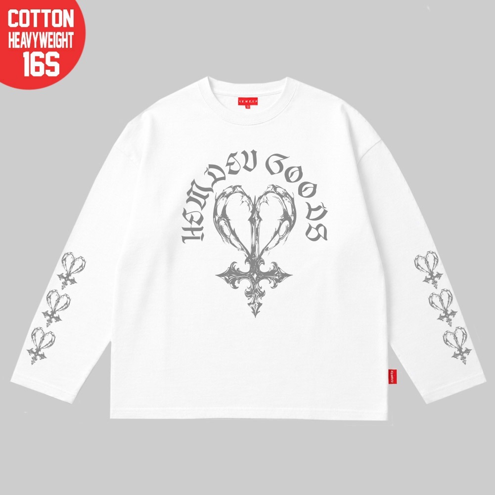 Hemdev Tshirt Boxy 16s Longsleeve Carme Tees Katun