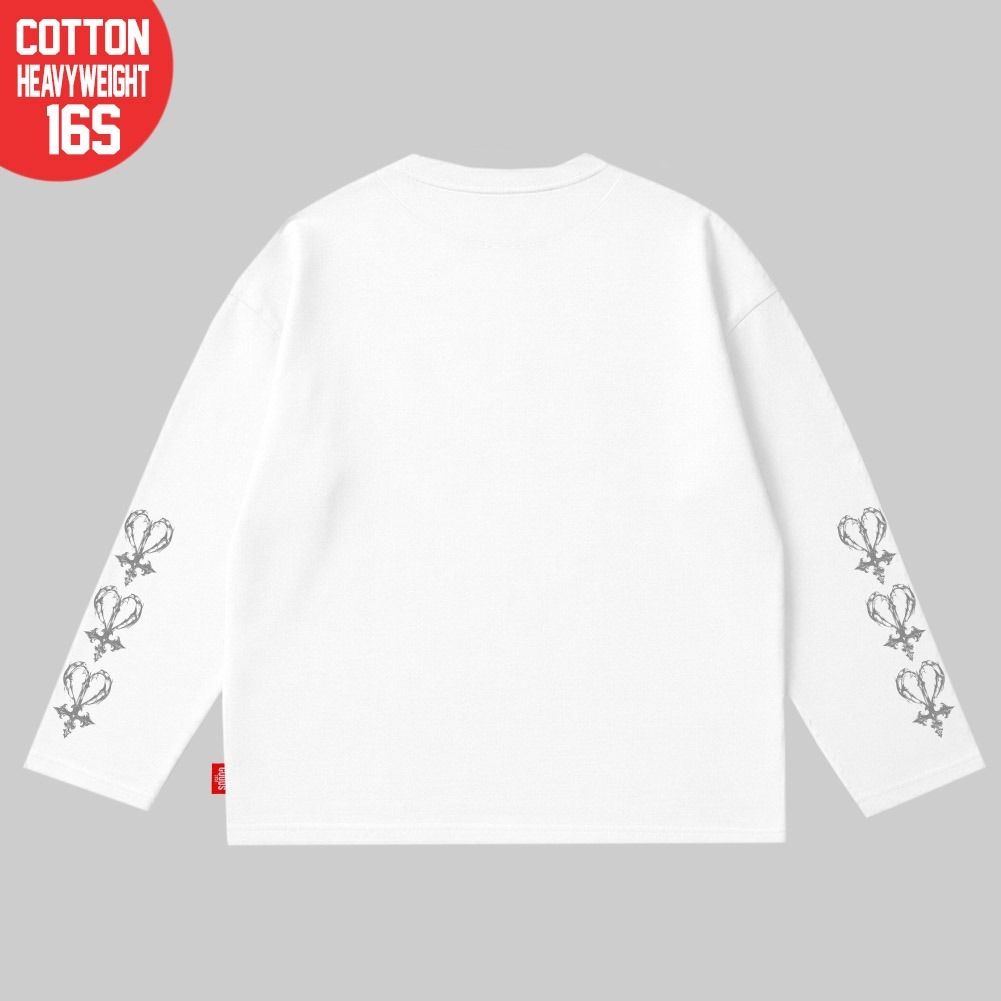 Hemdev Tshirt Boxy 16s Longsleeve Carme Tees Katun