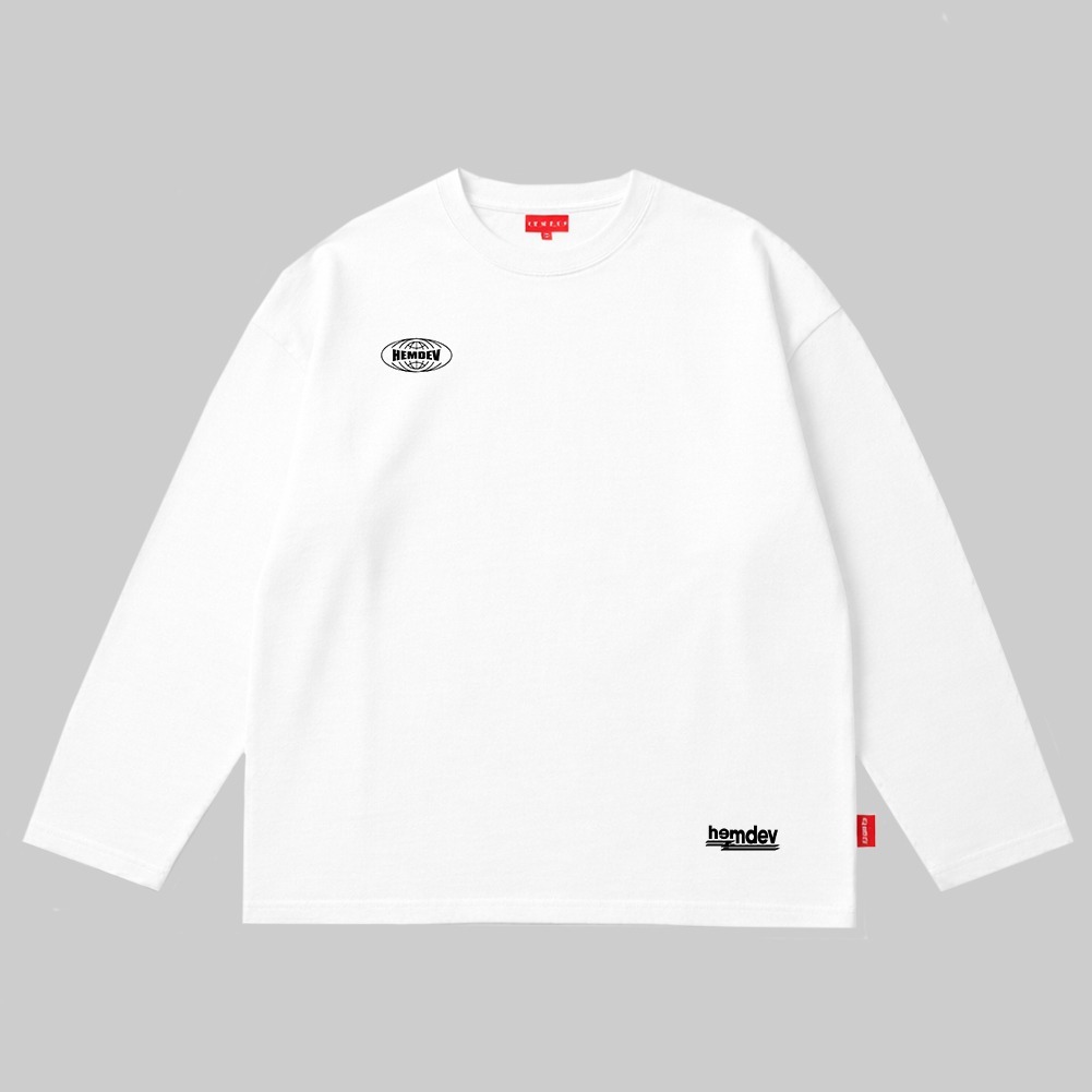 Hemdev Tshirt Boxy 16s Longsleeve Stuck Tees Katun