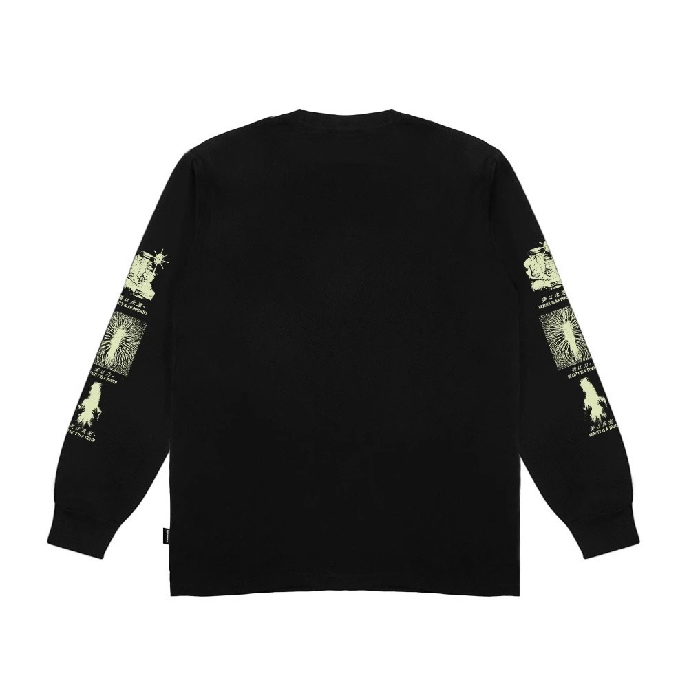 Hemdev Tshirt Longsleeve Chikara Black Tees Katun