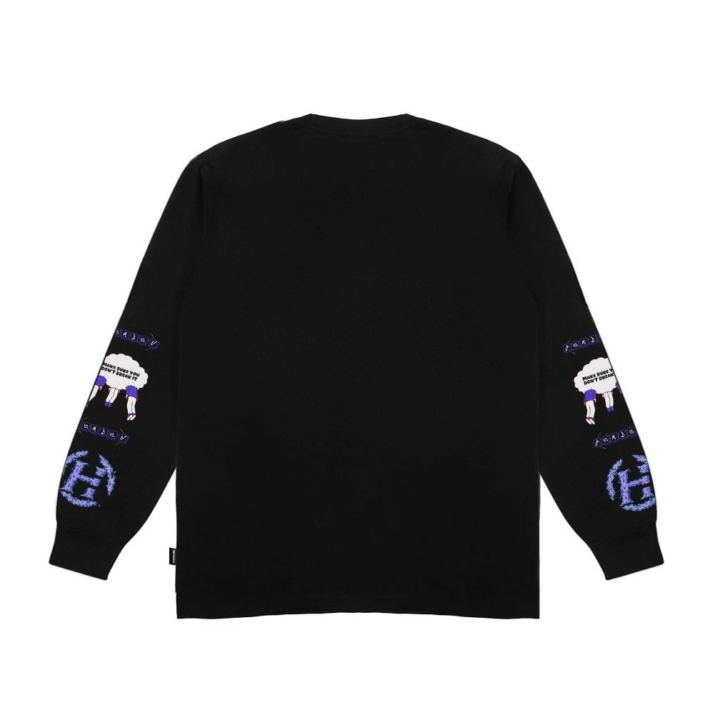 Hemdev Tshirt Longsleeve Enigma Black Tees Katun