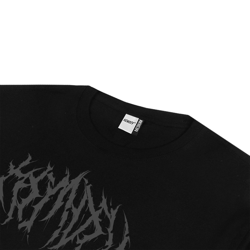 Hemdev Tshirt Doublesleeve Ganys Black Tees Katun