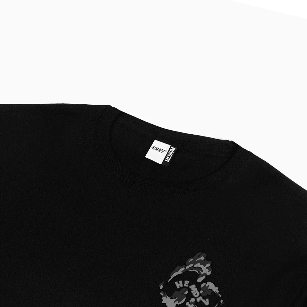 Hemdev Tshirt Longsleeve Arestar Black Tees Katun