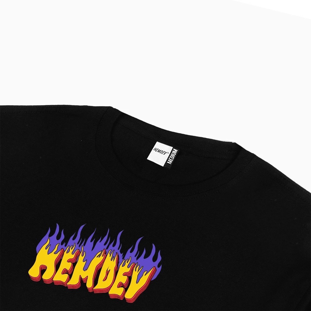 Hemdev Tshirt Longsleeve Hoos Black Tees Katun