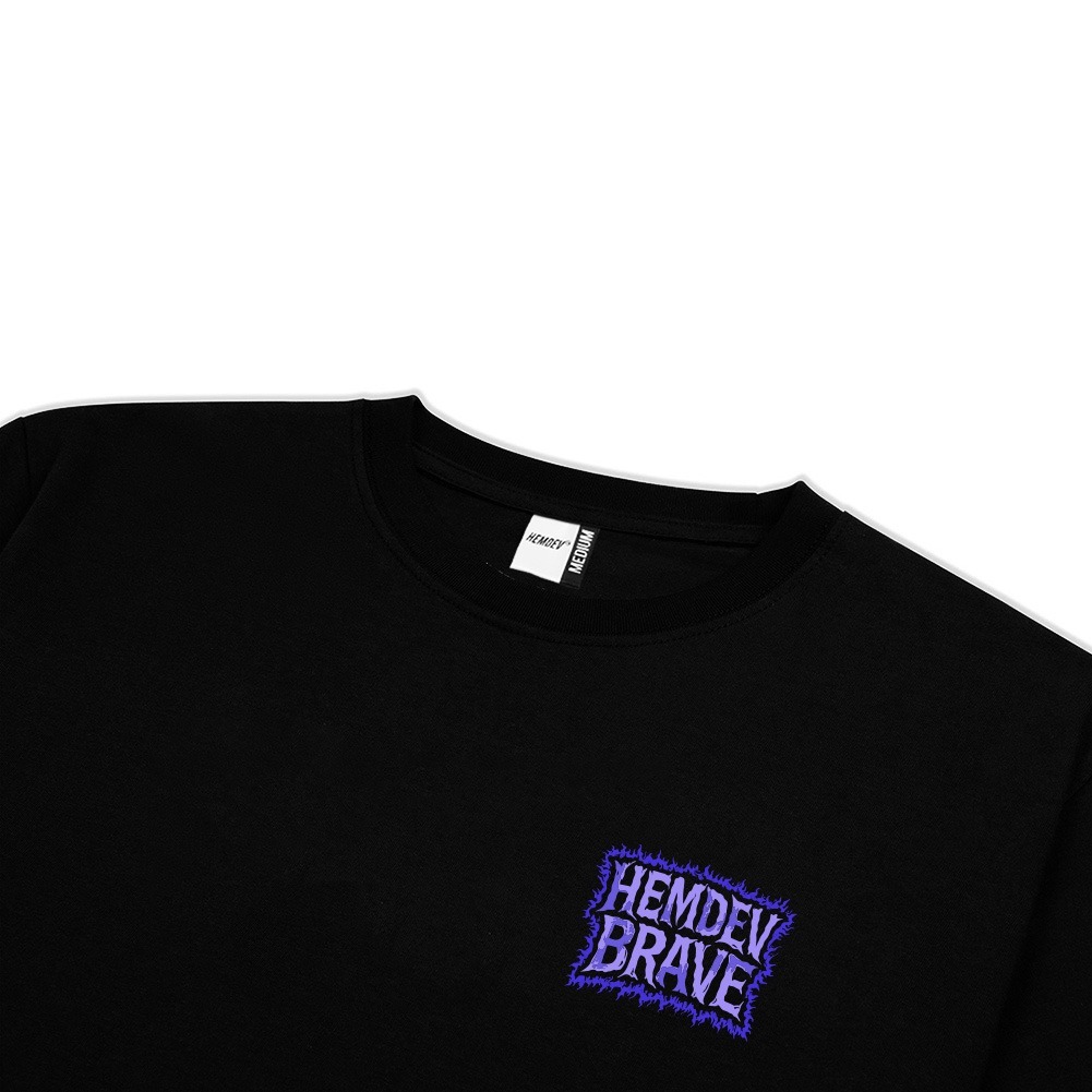 Hemdev Tshirt Longsleeve Enigma Black Tees Katun
