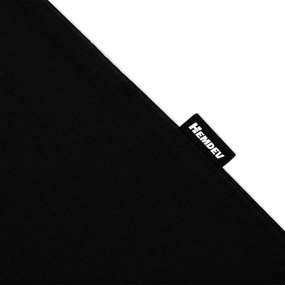 Hemdev Tshirt Longsleeve Hoos Black Tees Katun