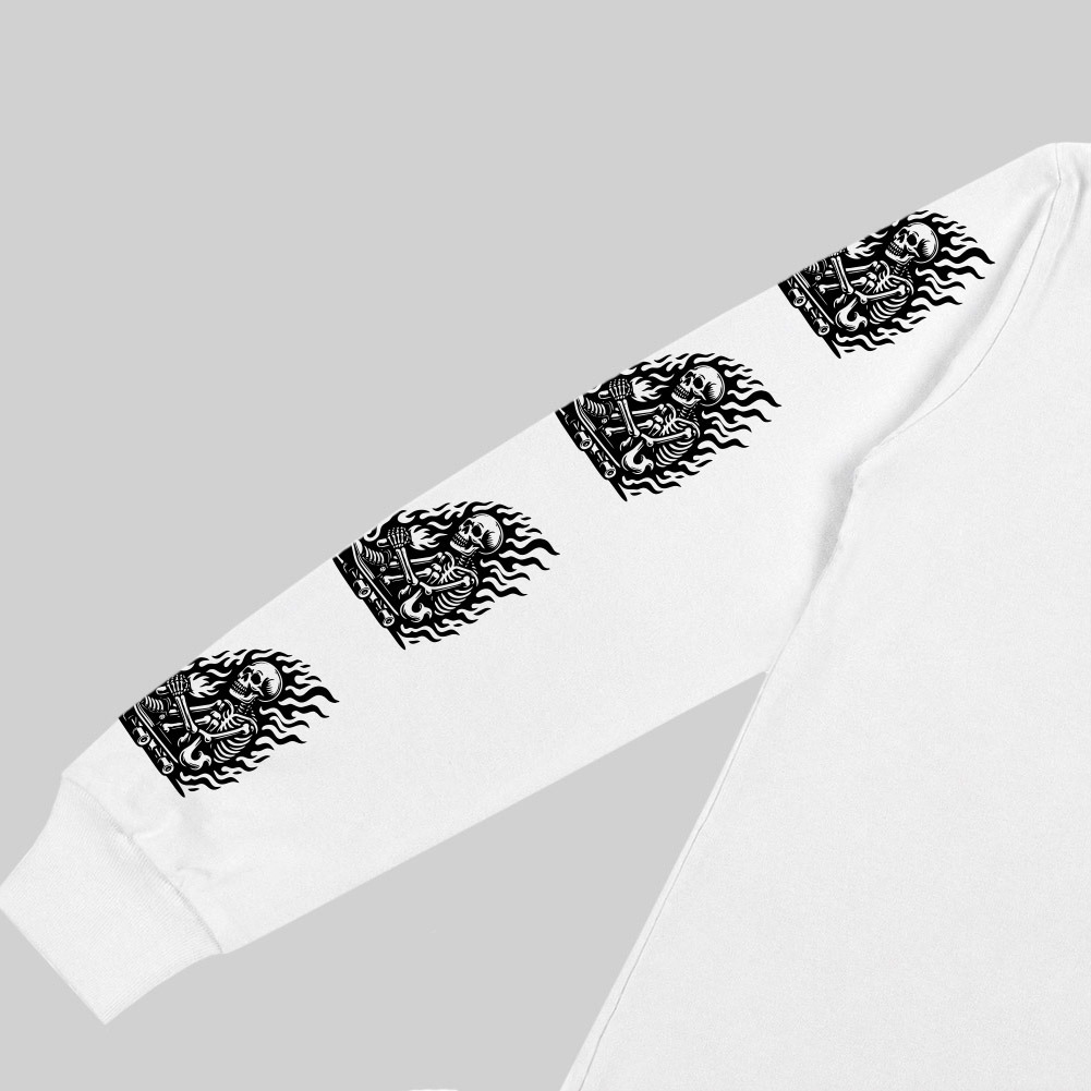 Hemdev Tshirt Longsleeve Deathwish White Tees Katun