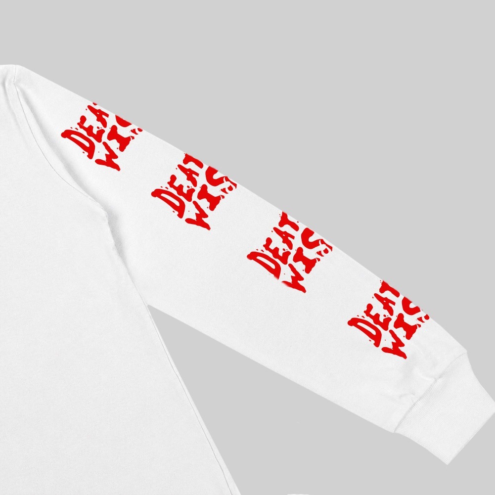 Hemdev Tshirt Longsleeve Deathwish White Tees Katun