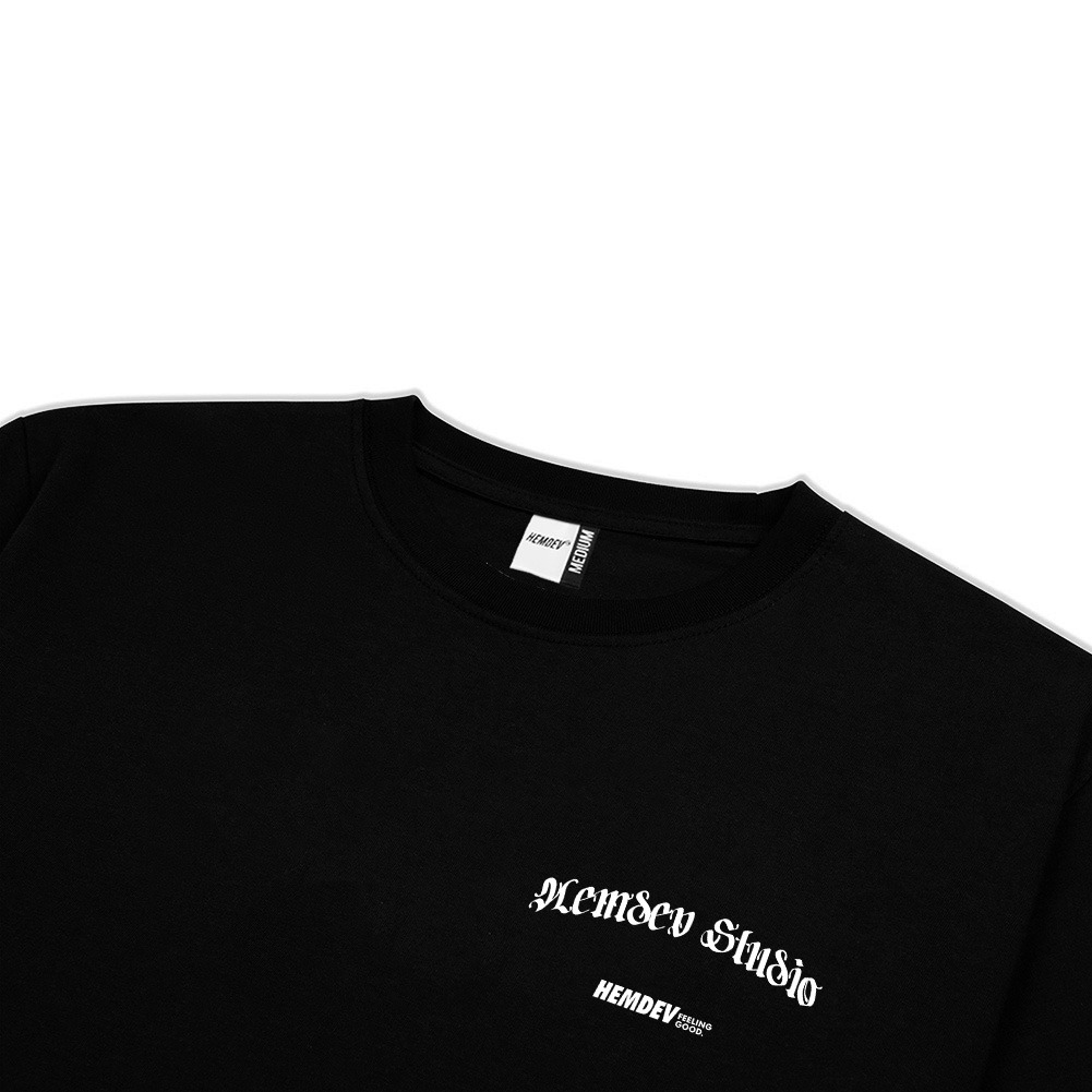 Hemdev Tshirt Oversize Greg Black Tees Katun