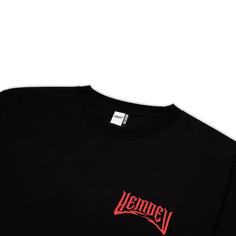Hemdev Tshirt Oversize Courage Black Tees Katun