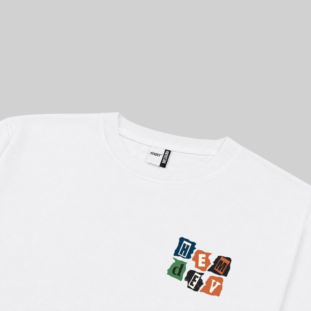 Hemdev Tshirt Longsleeve Puzzles White Tees Katun