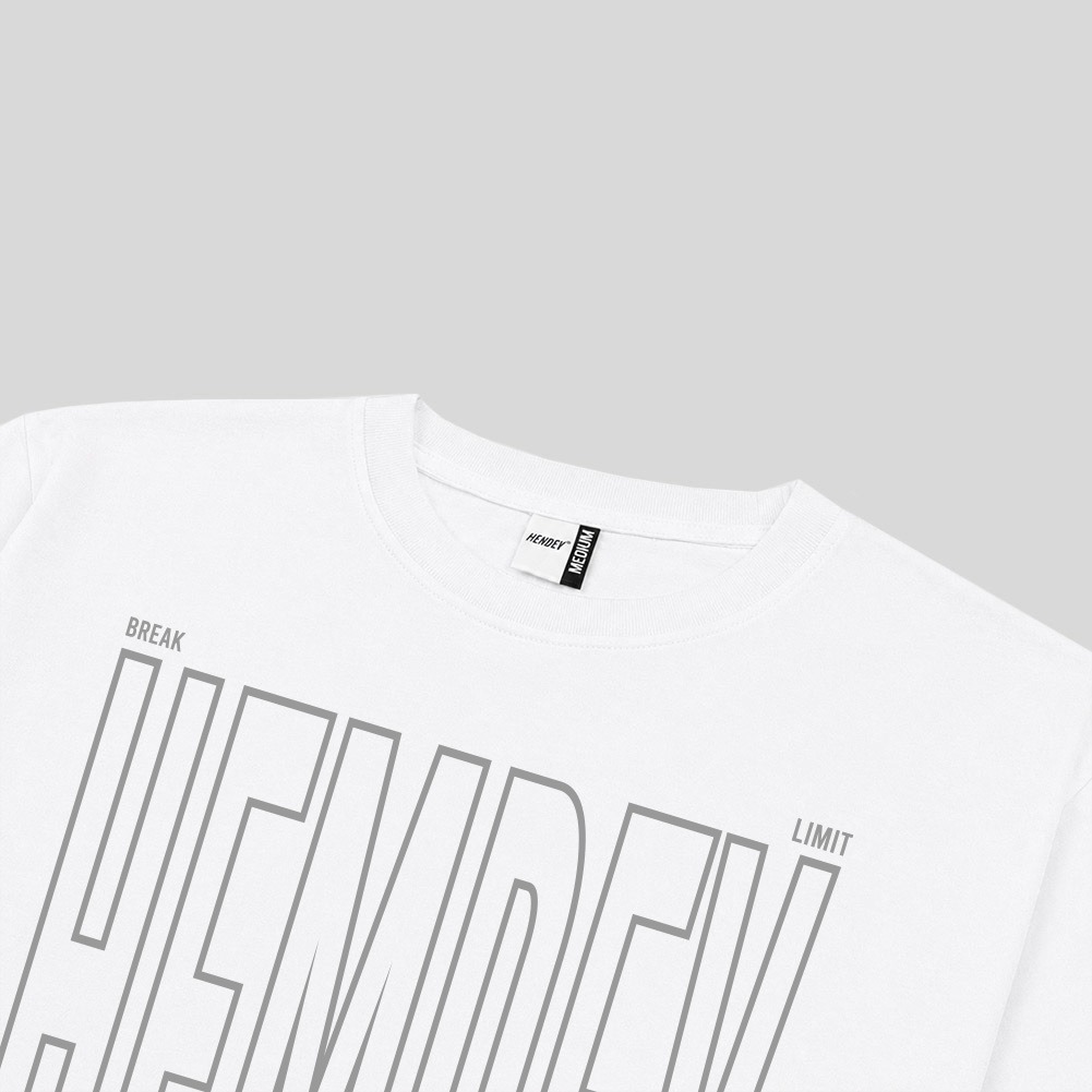 Hemdev Tshirt Oversize Horius White Tees Katun
