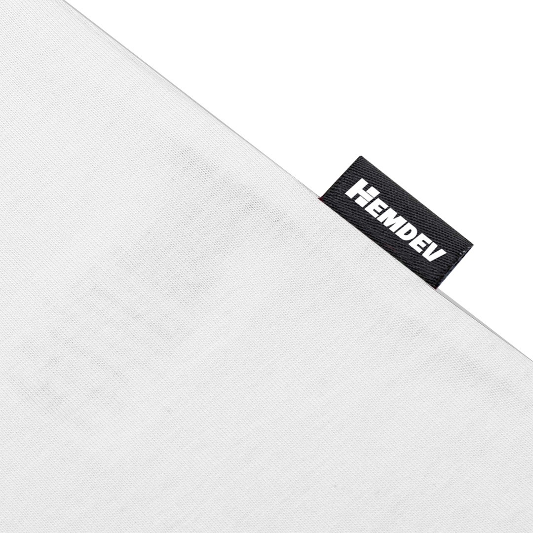 Hemdev Polo Longsleeve Boxy Discover White Tees