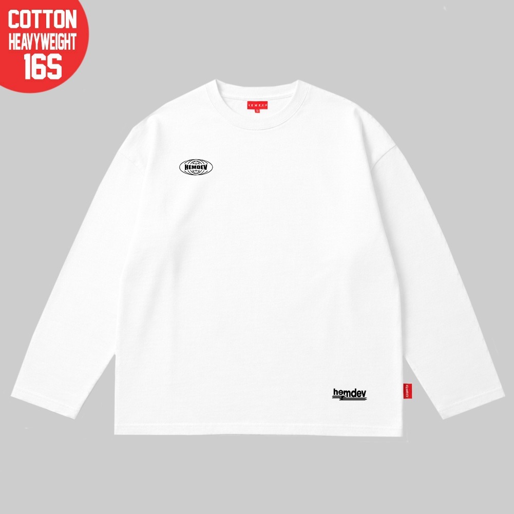 Hemdev Tshirt Boxy 16s Longsleeve Stuck Tees Katun