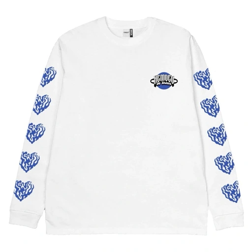 Image of Hemdev Tshirt Longsleeve Attachment White Tees Katun