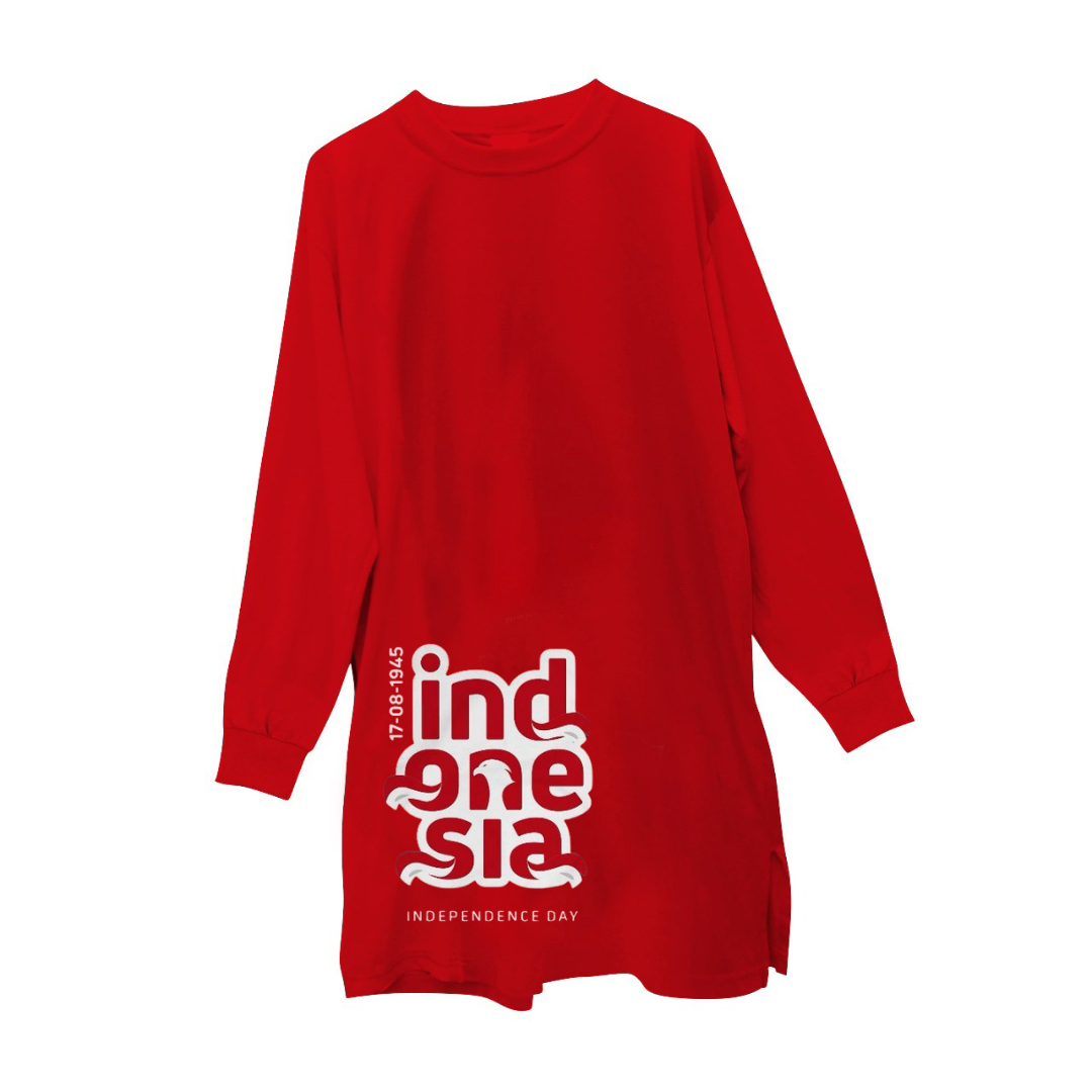 Hijasku Tunik Jumbo Agustus Kemerdekaan Cotton