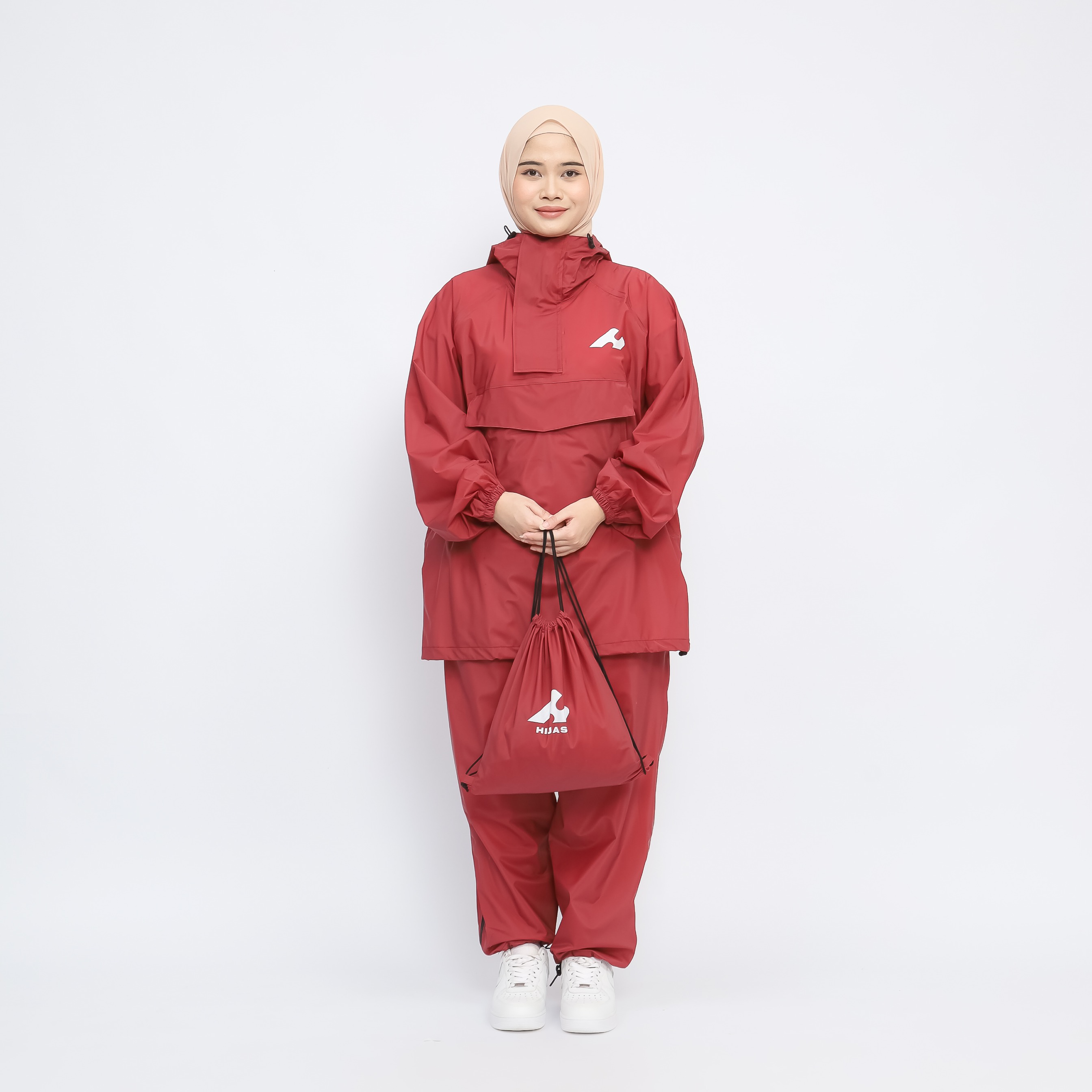 Hijasku Jas Hujan Setelan Kangguru