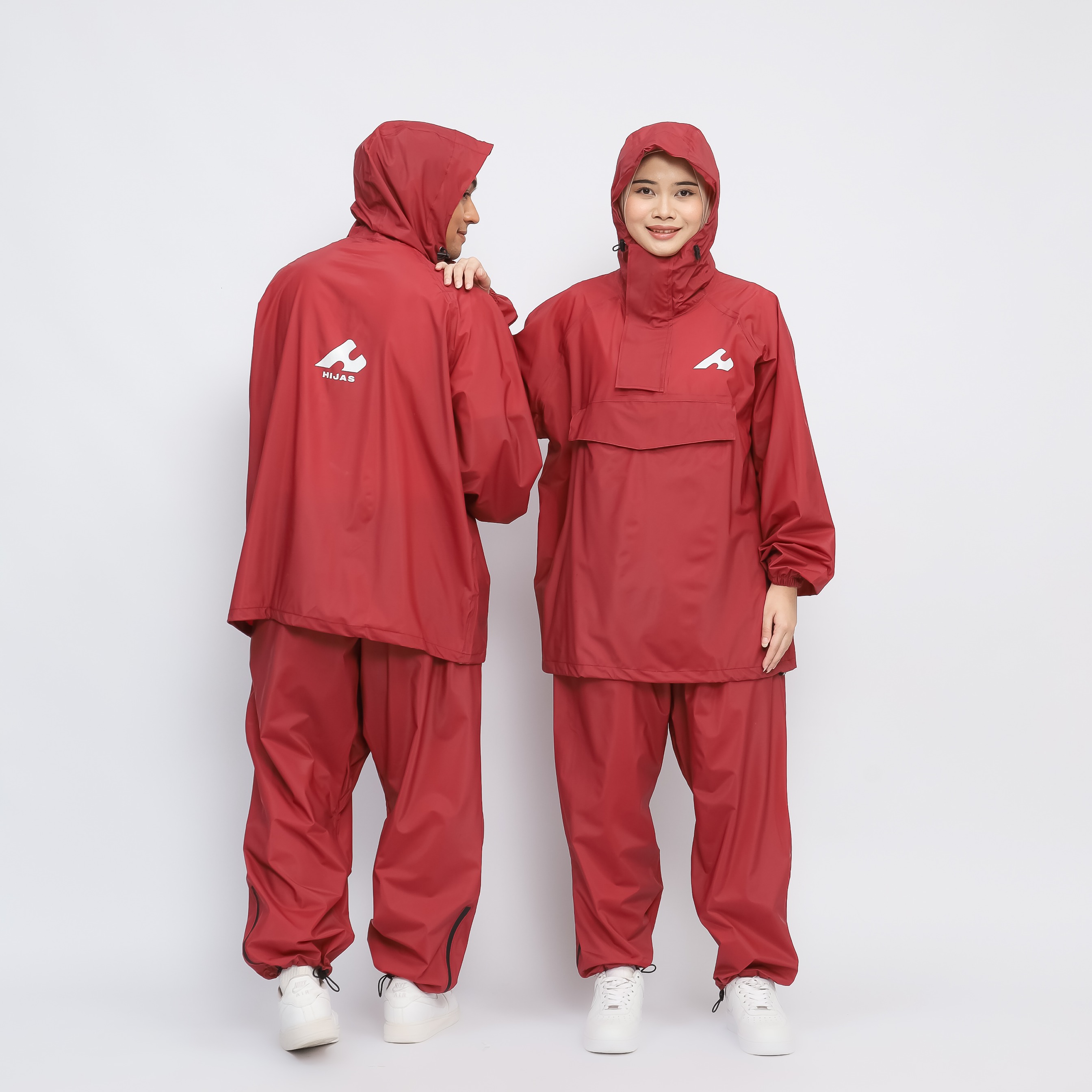 Hijasku Jas Hujan Setelan Kangguru