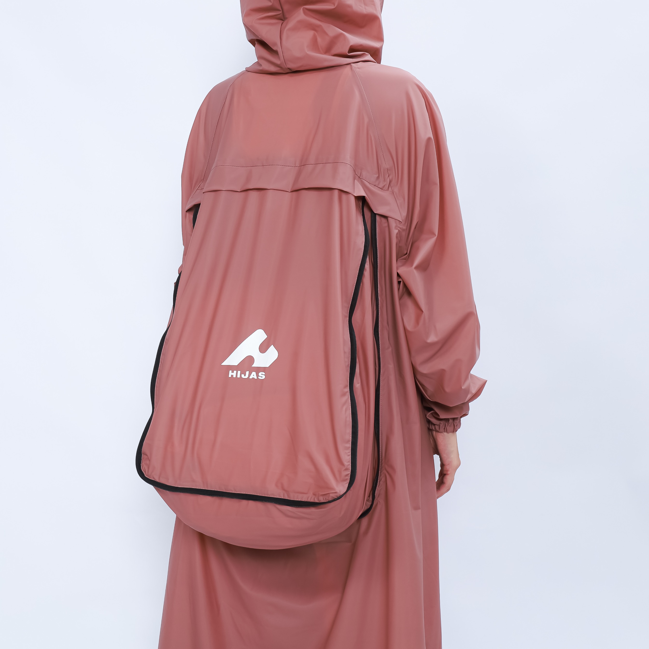 Hijasku Jas Hujan Gamis Backpack