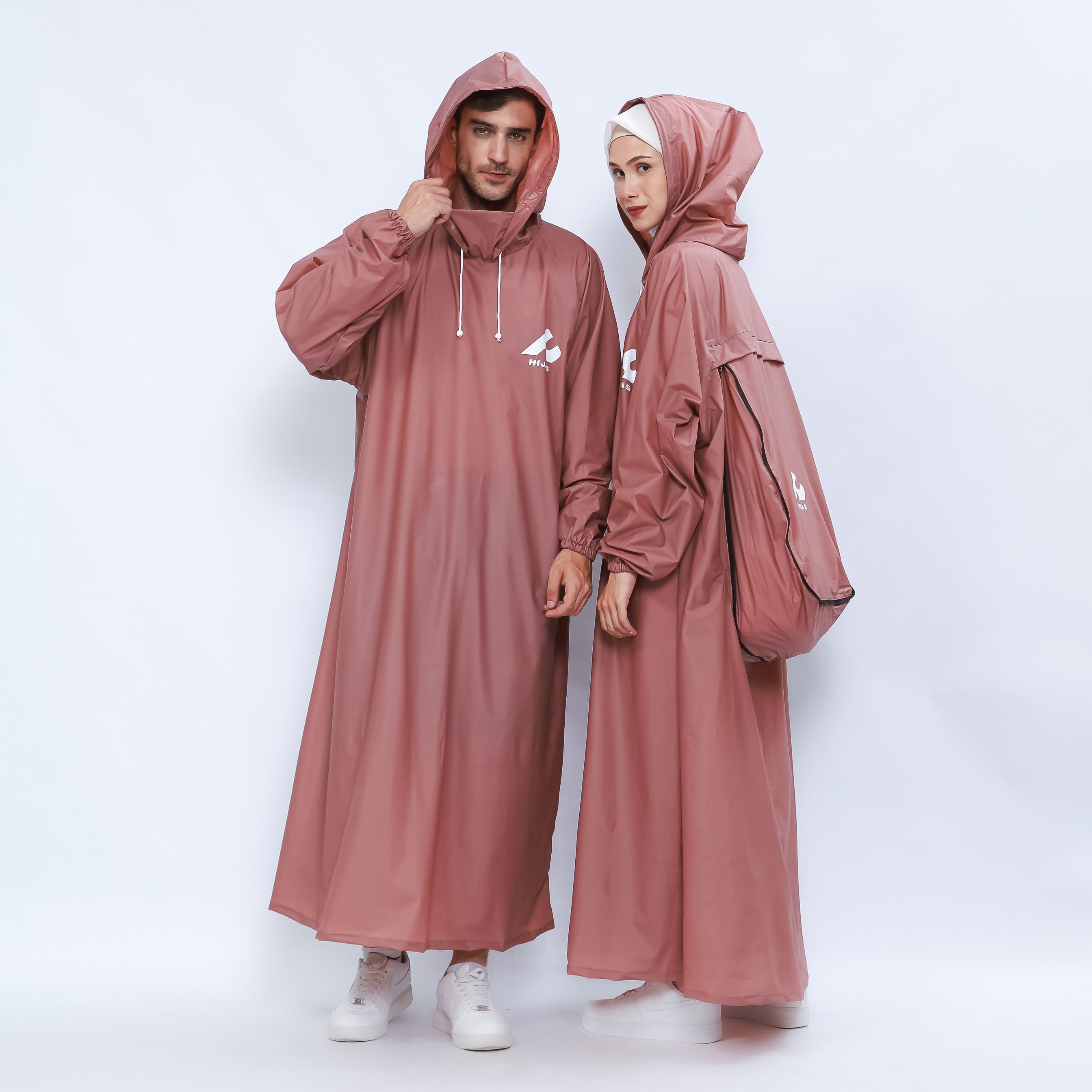 Hijasku Jas Hujan Gamis Backpack