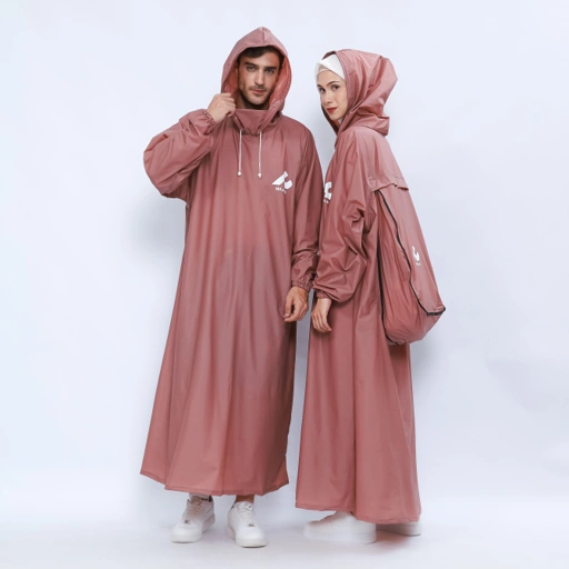 Hijasku Jas Hujan Gamis Backpack