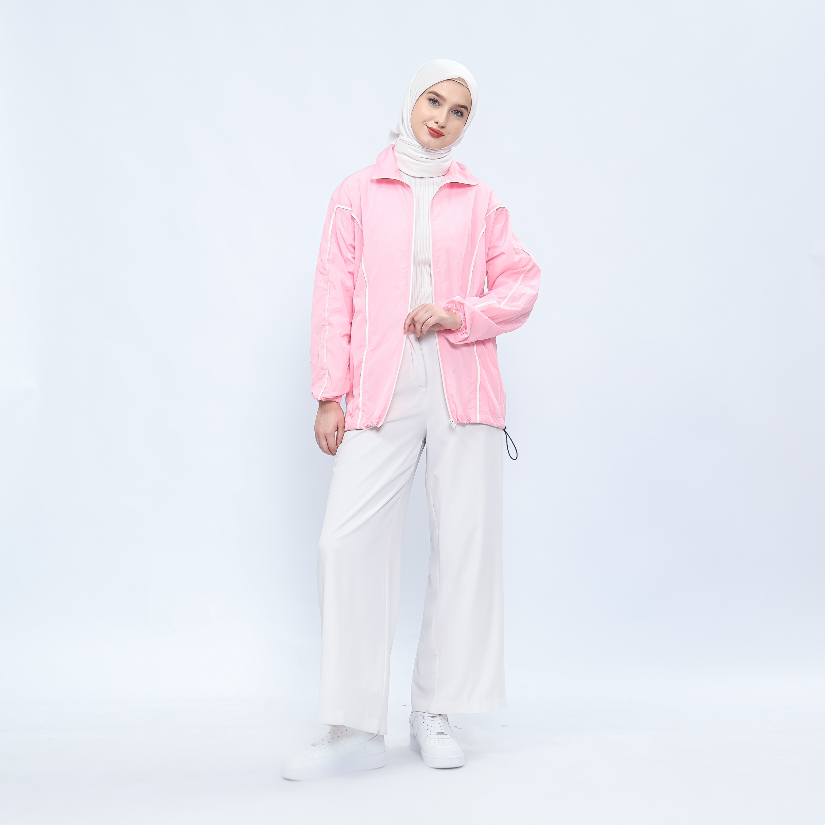 Hijasku Jaket Olahraga Dusky Crinkle