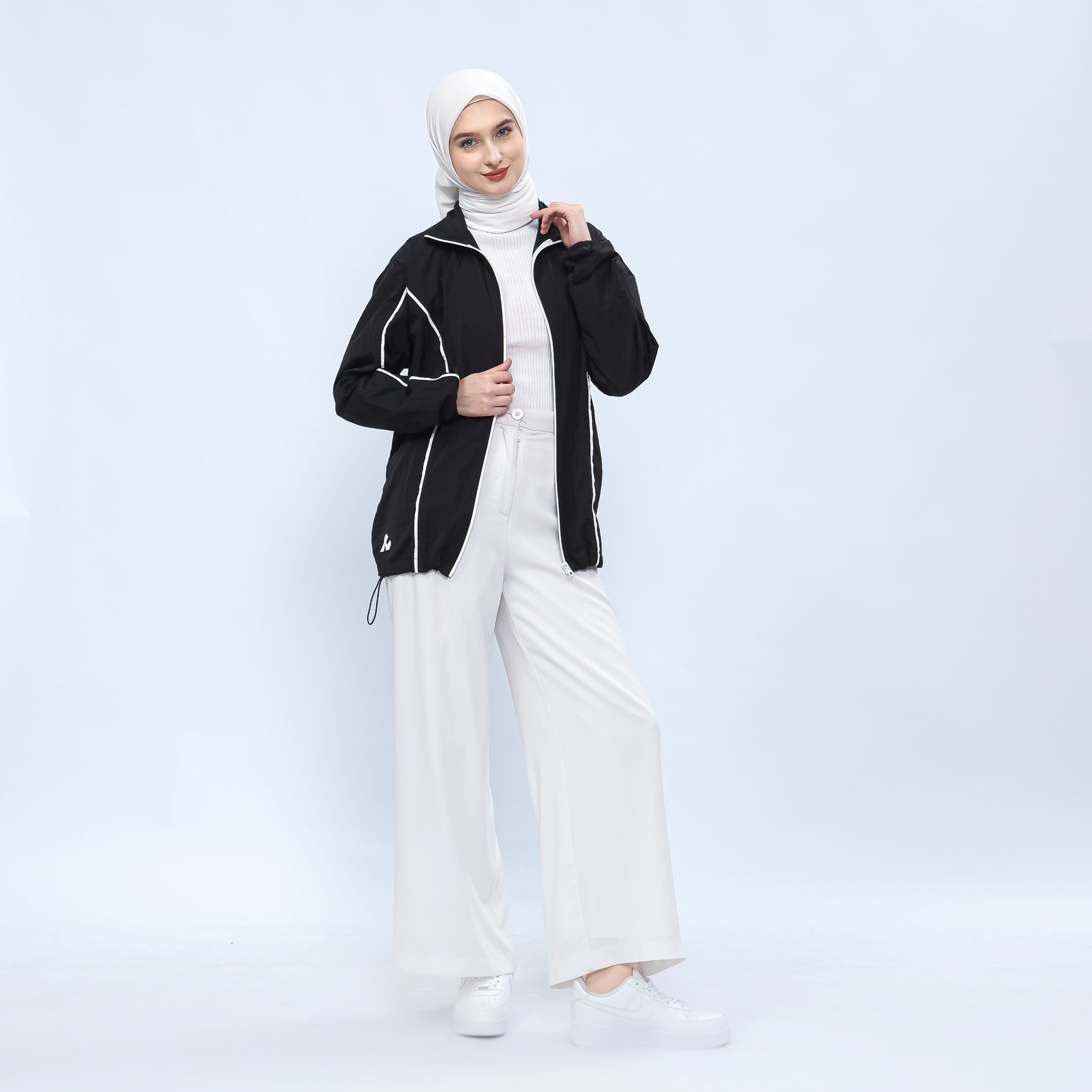 Hijasku Jaket Olahraga Dusky Crinkle