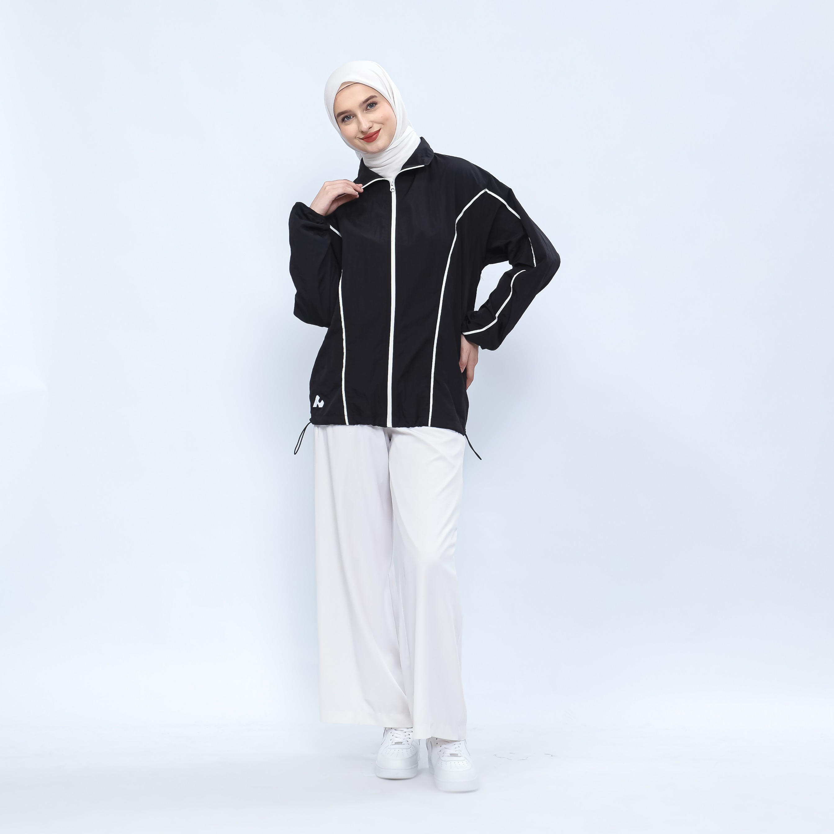 Hijasku Jaket Olahraga Dusky Crinkle