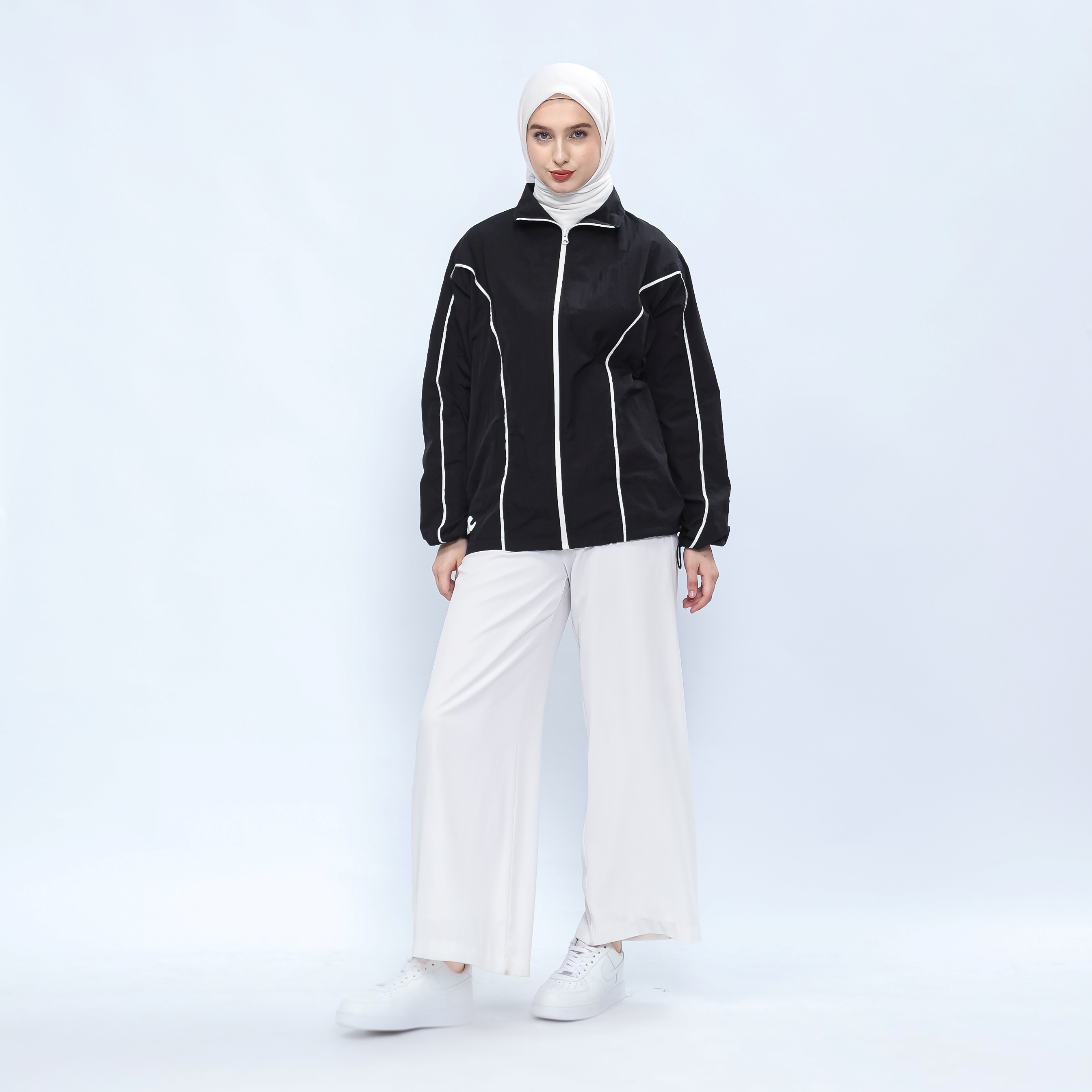 Hijasku Jaket Olahraga Dusky Crinkle