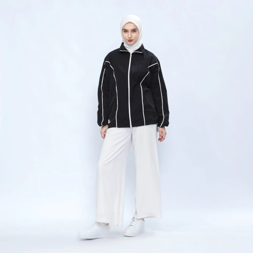 Hijasku Jaket Olahraga Dusky Crinkle