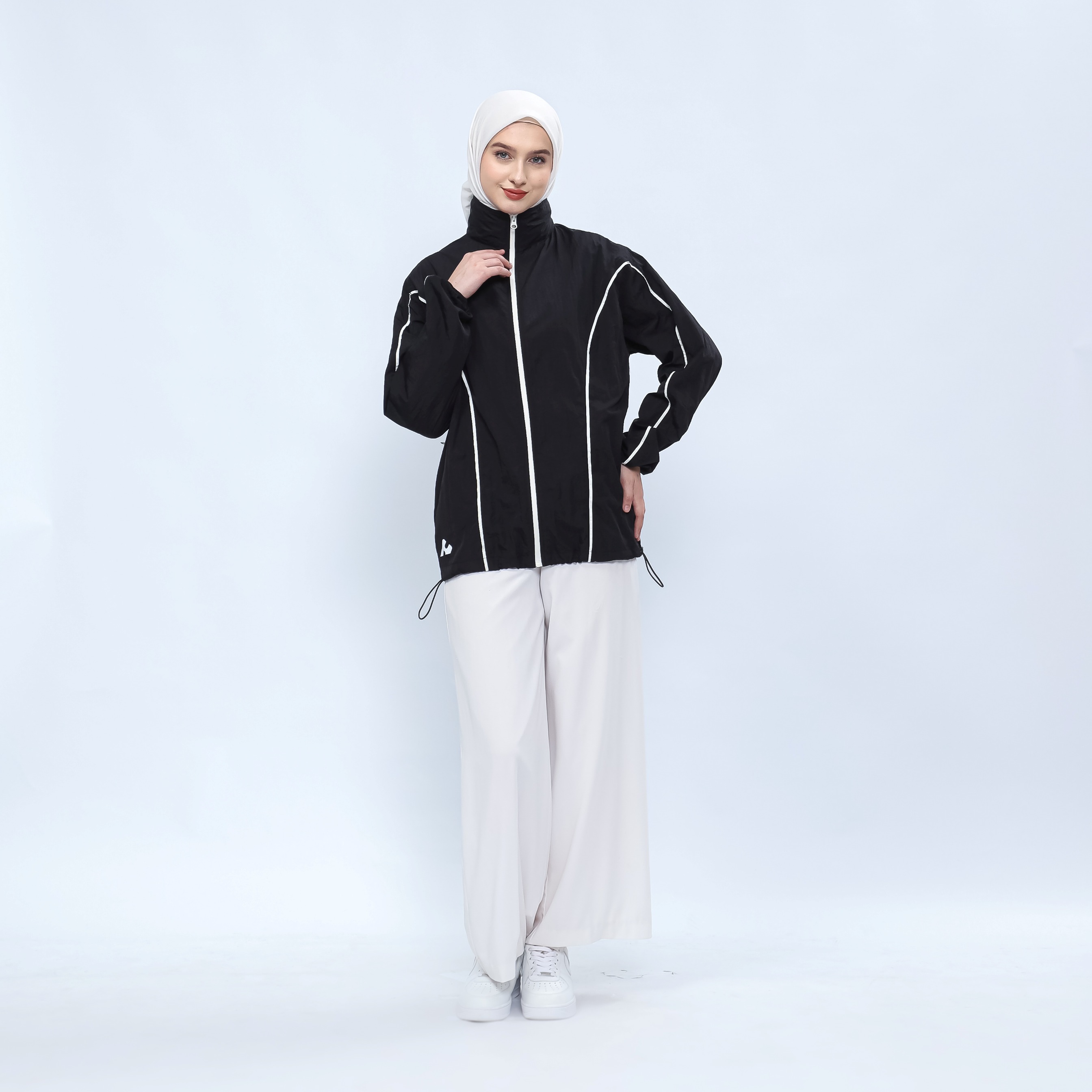 Hijasku Jaket Olahraga Dusky Crinkle