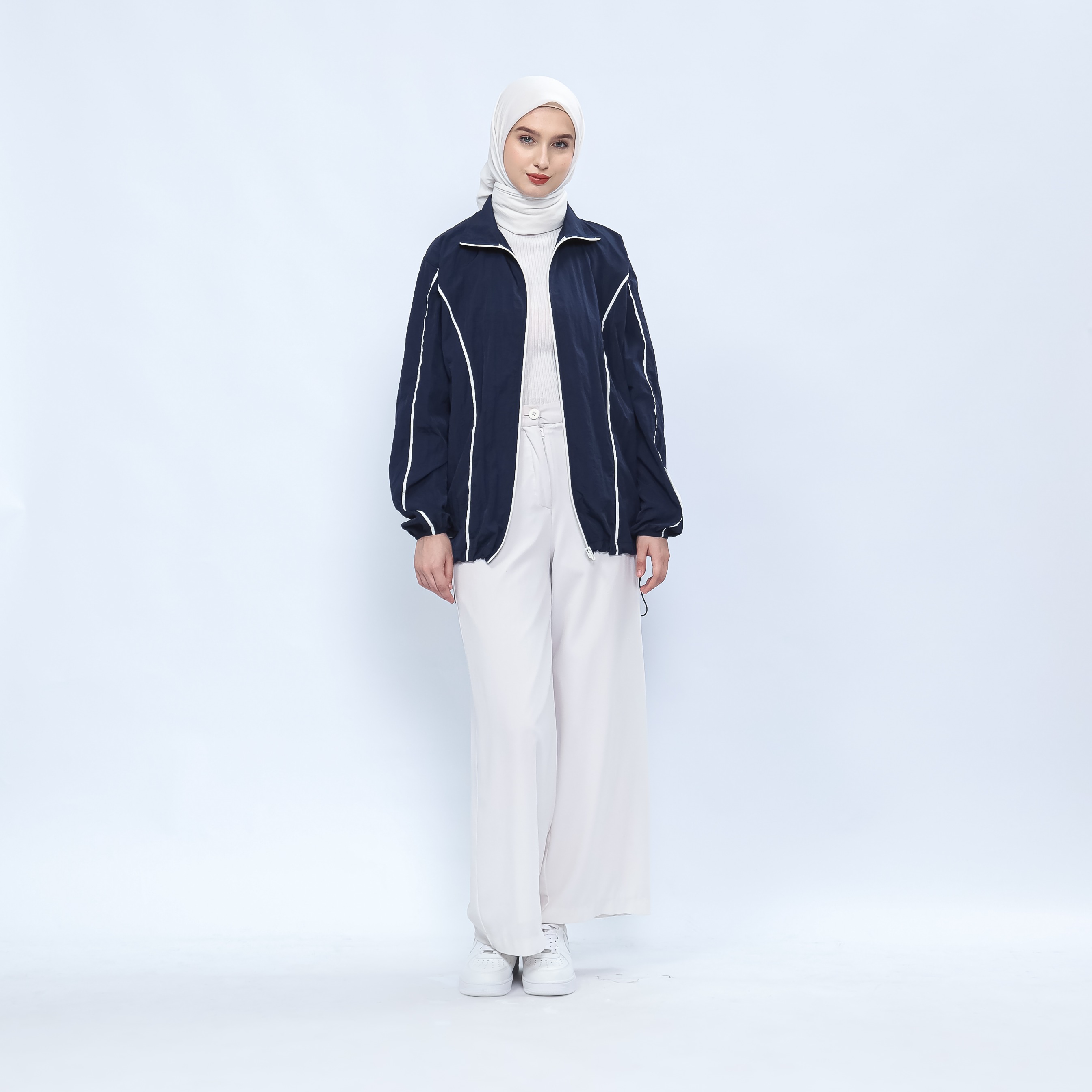Hijasku Jaket Olahraga Dusky Crinkle