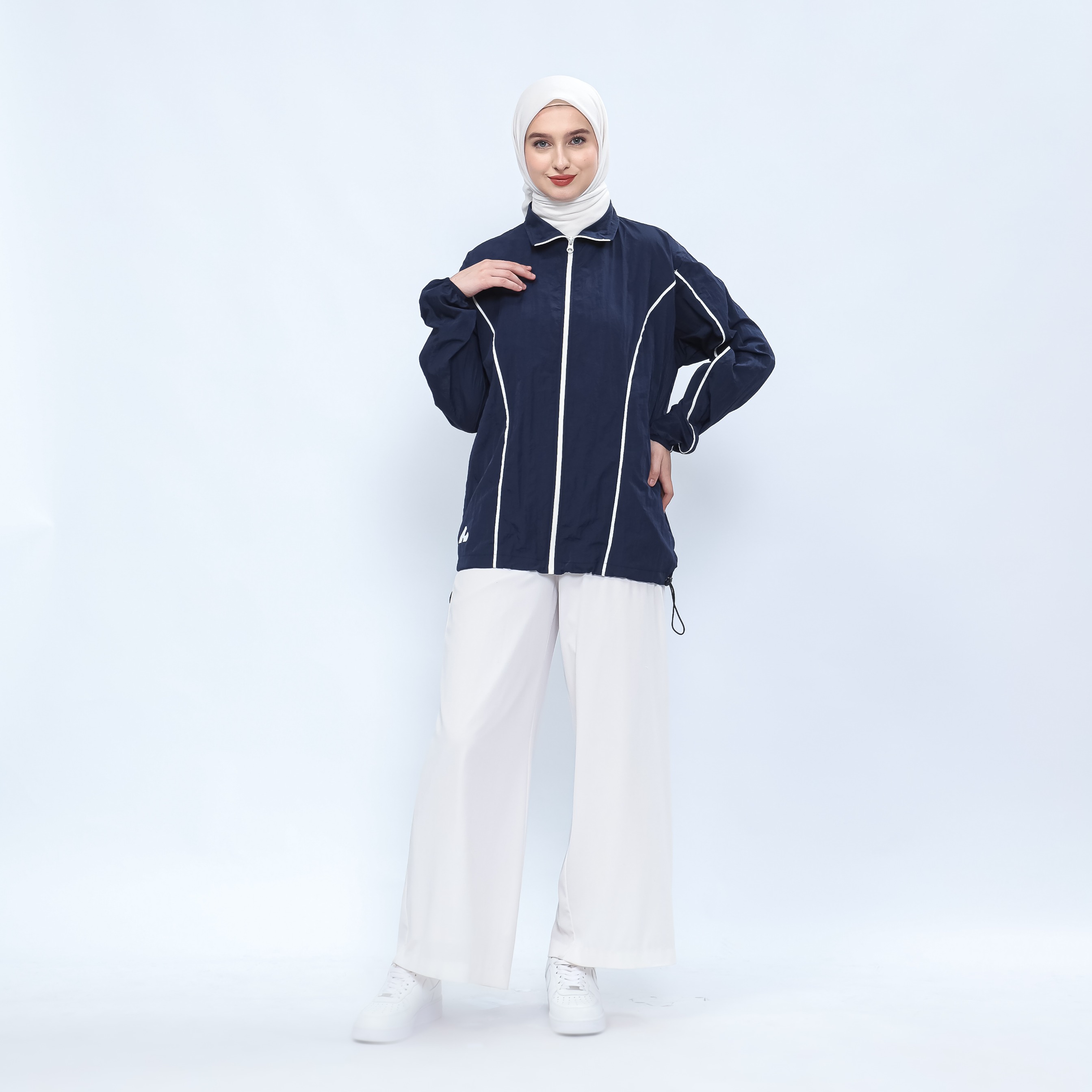 Hijasku Jaket Olahraga Dusky Crinkle