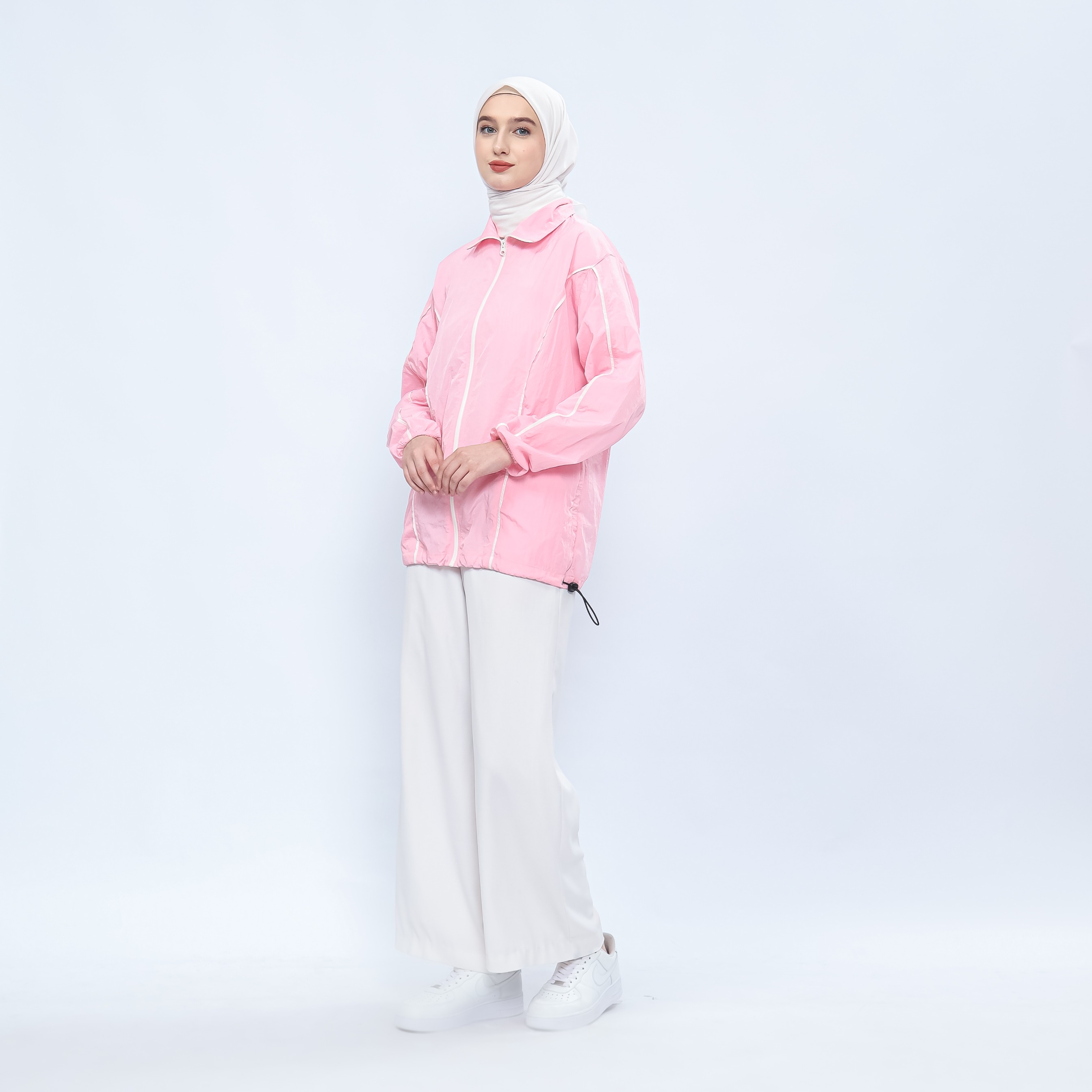 Hijasku Jaket Olahraga Dusky Crinkle
