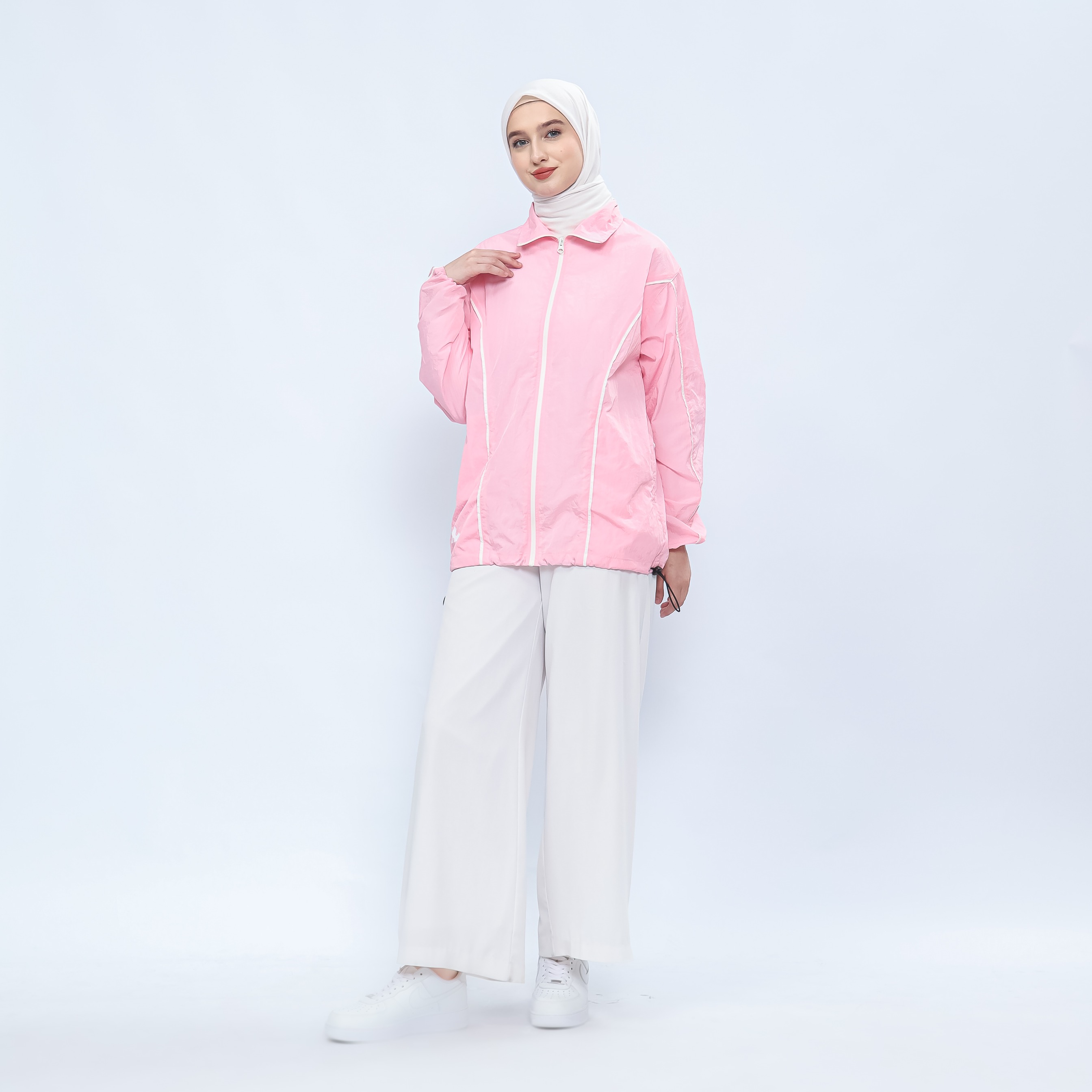Hijasku Jaket Olahraga Dusky Crinkle