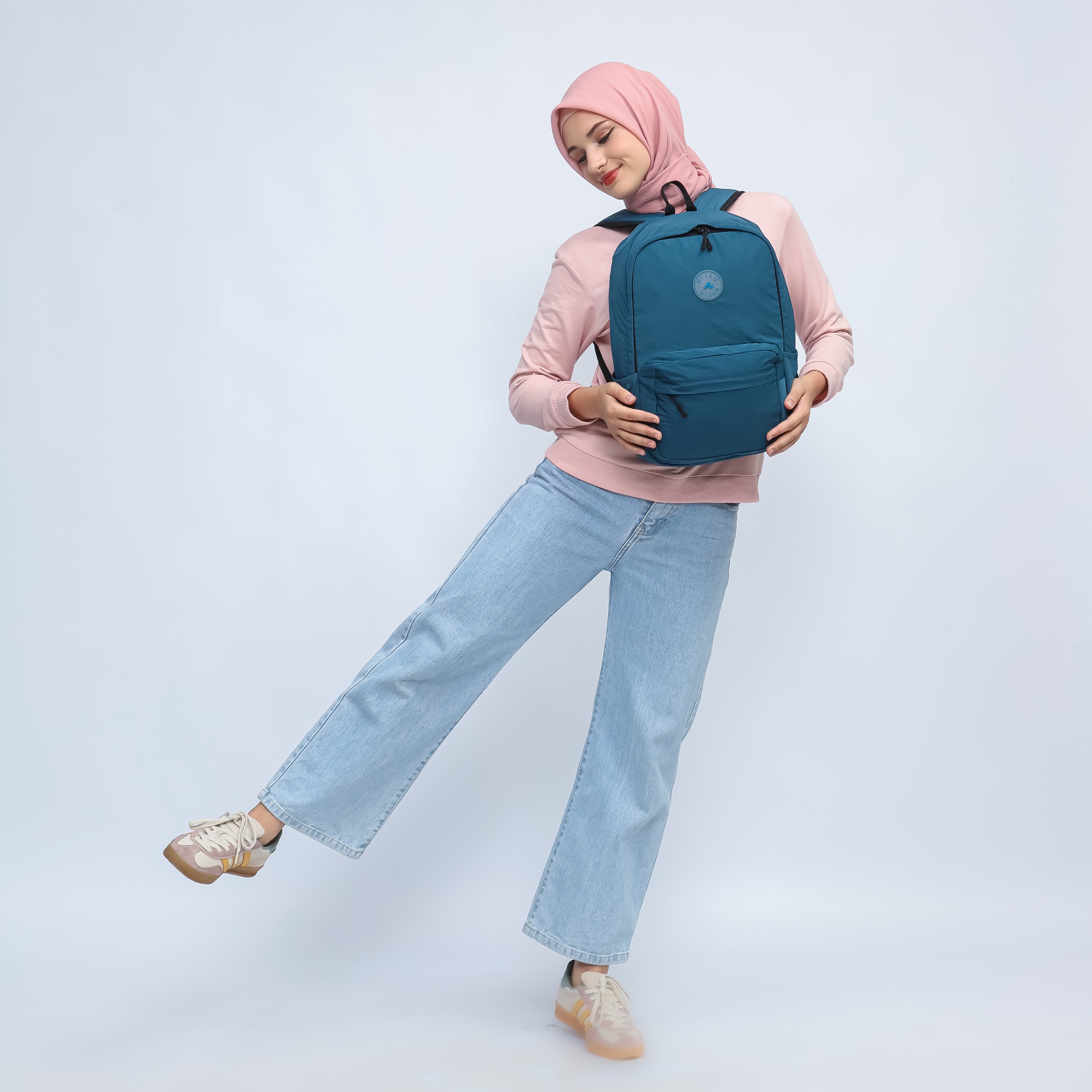 Hijasku Tas Ransel Backpack Sekolah Traveling Wanita Pria