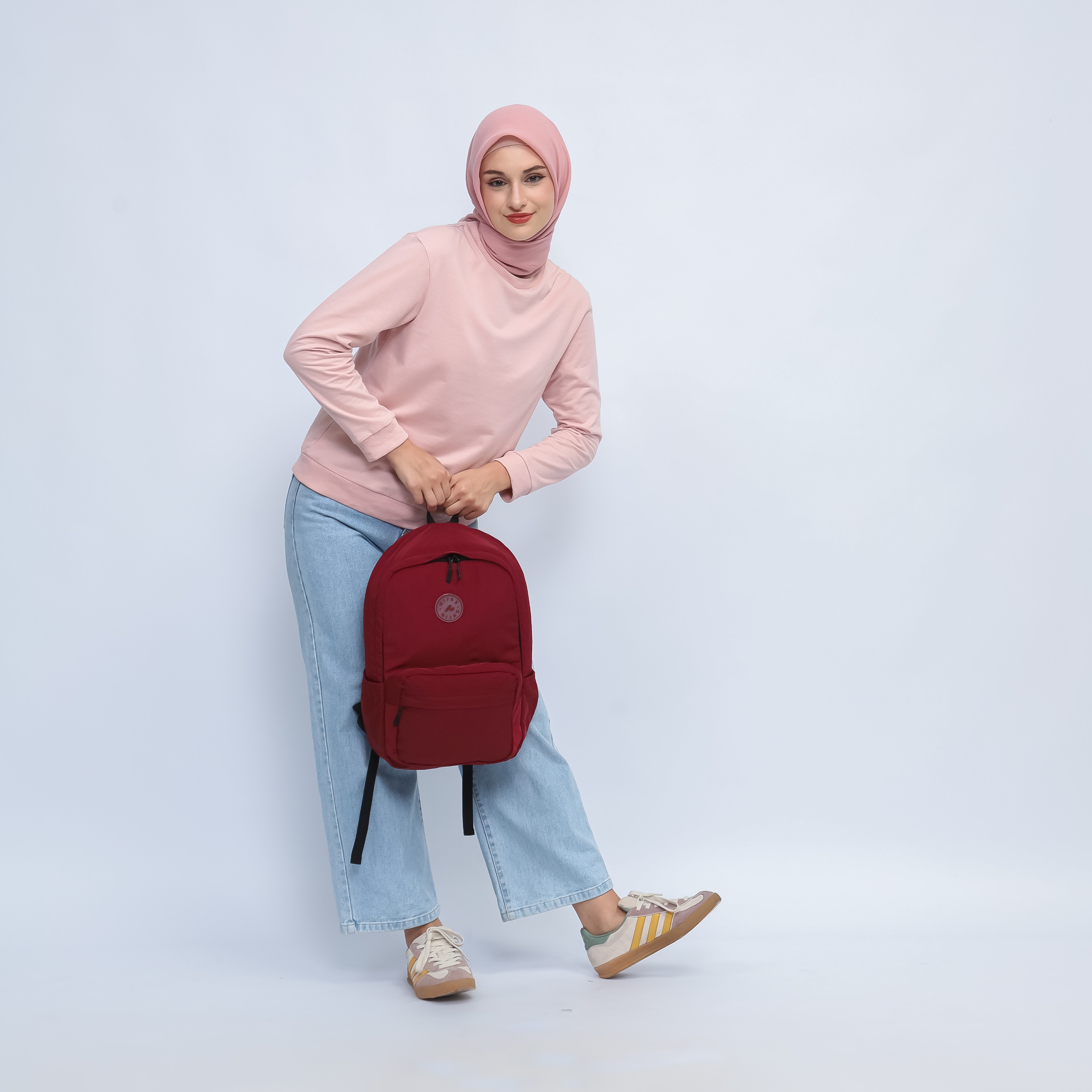 Hijasku Tas Ransel Backpack Sekolah Traveling Wanita Pria