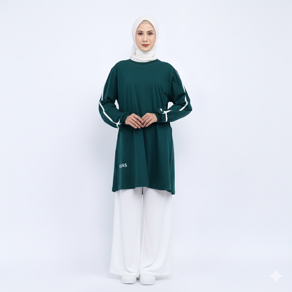 Hijaksu Tunik Olahraga Catton