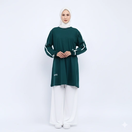 Hijaksu Tunik Olahraga Catton